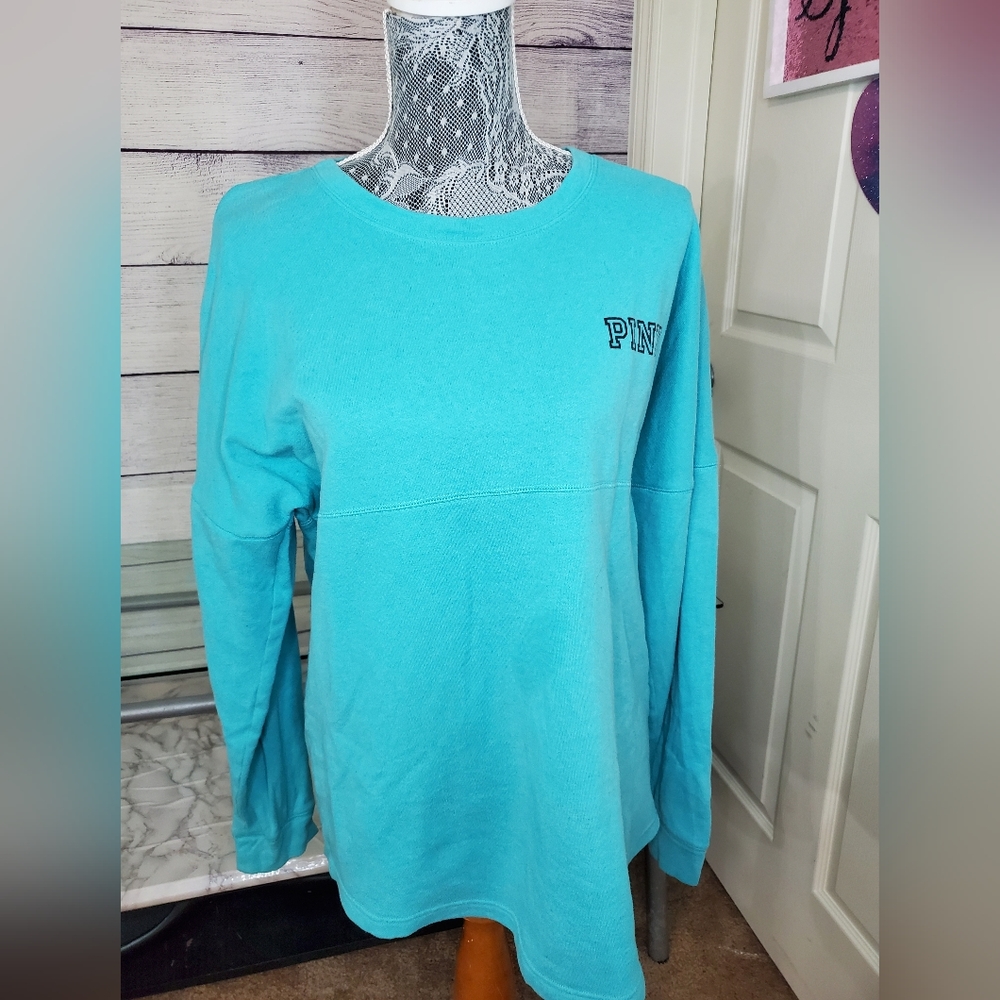PINK Victoria's Secret Teal Sweatshirt